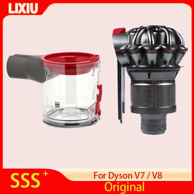 

For Dyson V8 V7 Original dust bin Replacement Accessories Cyclone dust Collector Robot Vacuum Cleaner dust cup Motor Head parts