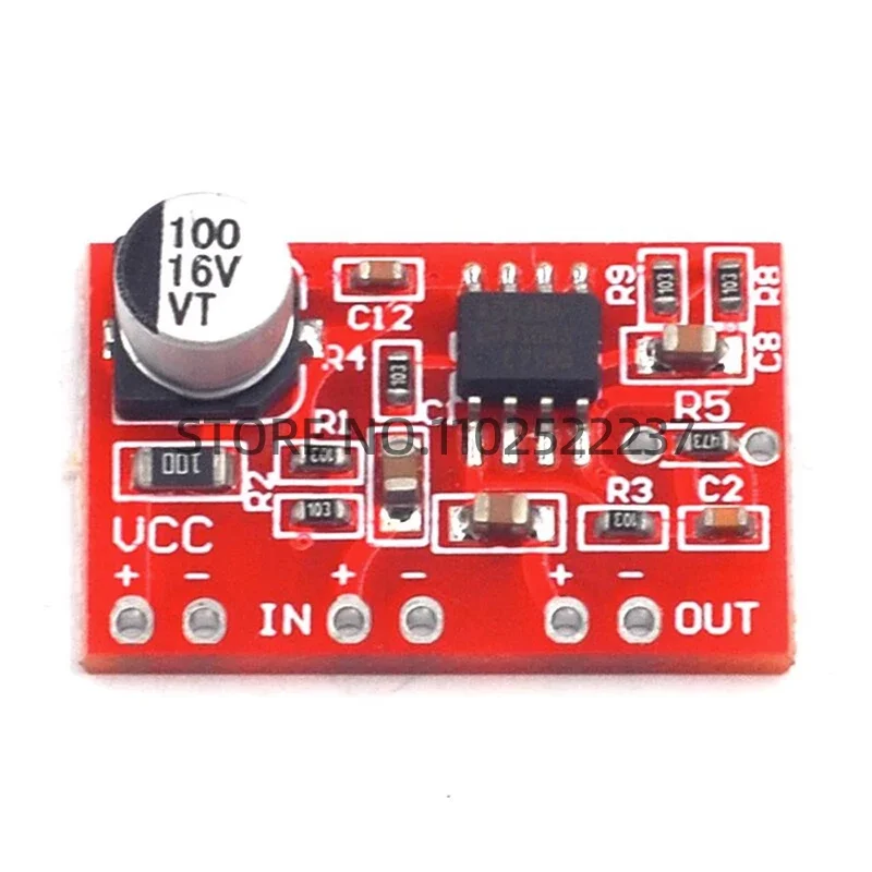 AD828 динамический микрофон стерео предусилитель модуль аудиоусилителя