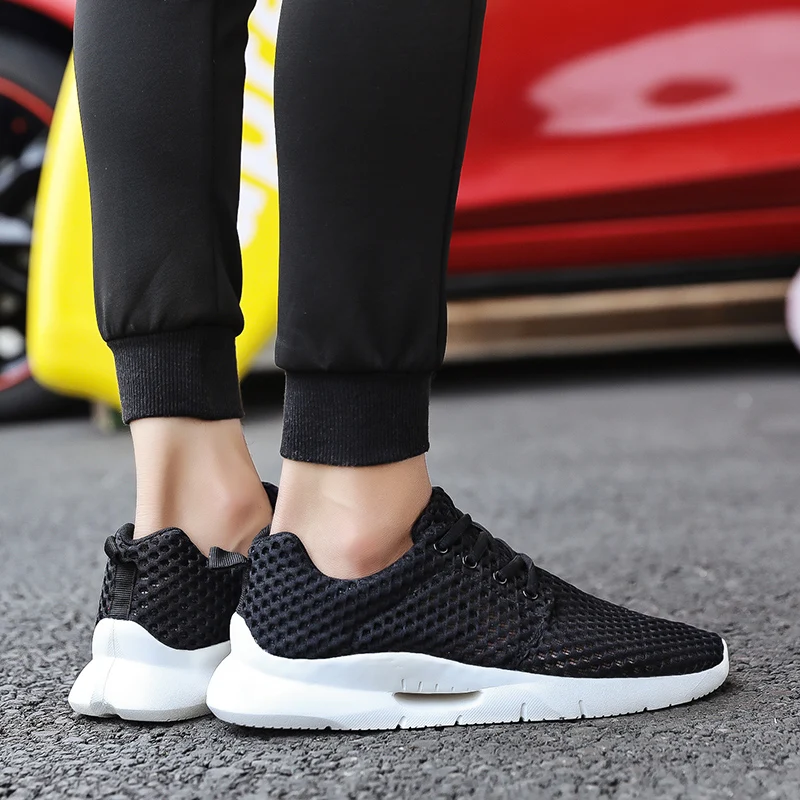 Men's Summer Lightweight Sneakers Outdoor Mesh Breathable Running Shoes Casual Trendy Walking Footwear Big Size Trainers 39-48