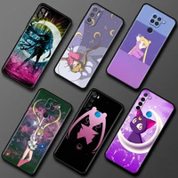 funda soft case for xiaomi redmi note 10 9s 9 pro 10s phone cover 11 8 7 9c 9t 9a 8t 8a k40 silicone shell sailor moon anime sac