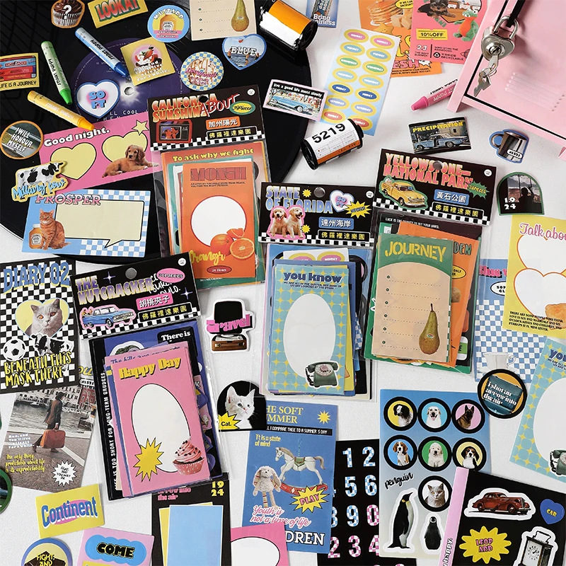 

8PCS/LOT florida paradise series retro creative decorative paper memo pad