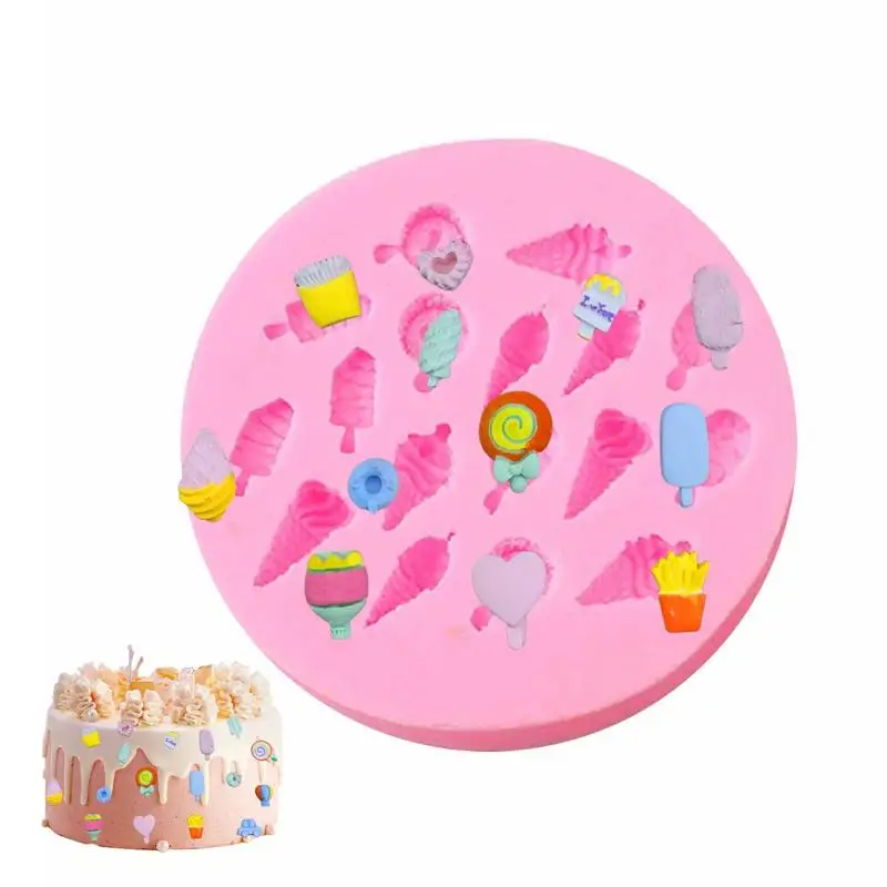 

Silicone Candi Mold Handmade Cupcake Silicone Chocolate Mold With Dropper DIY Ice Pastry Sugarcraft Baking Tool Mould Decoration