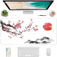 japanese style cherry blossom sun mountain sakura mouse pad gaming xl new large mousepad xxl soft carpet office mice pad