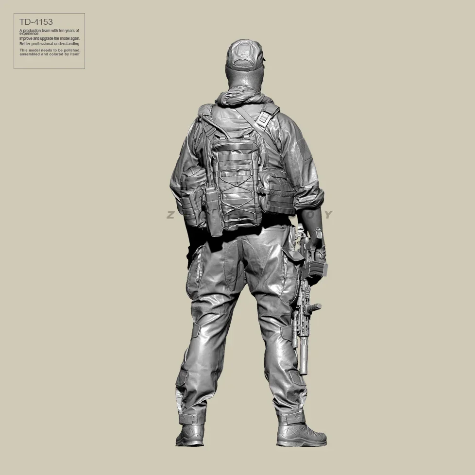 50 мм 75 наборы моделей солдата из смолы фигурка бесцветная и самособранная TD-4153