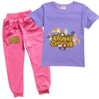 disney sportswear animal crossing baby clothes set kids spring autumn boys girls t shirt shorts 2pcsset toddler casual clothes