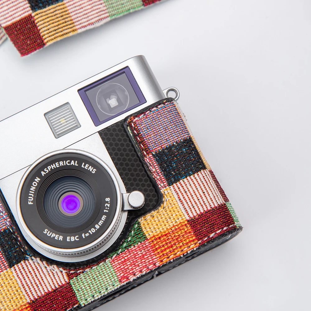 Фото Защитный чехол Xhalf, сумка для камеры ручной работы для Fujifilm XT5 X100VI X-T5, чехол Xhalf, натуральная кожа, получехол X100VI, полусумка XT5 №5