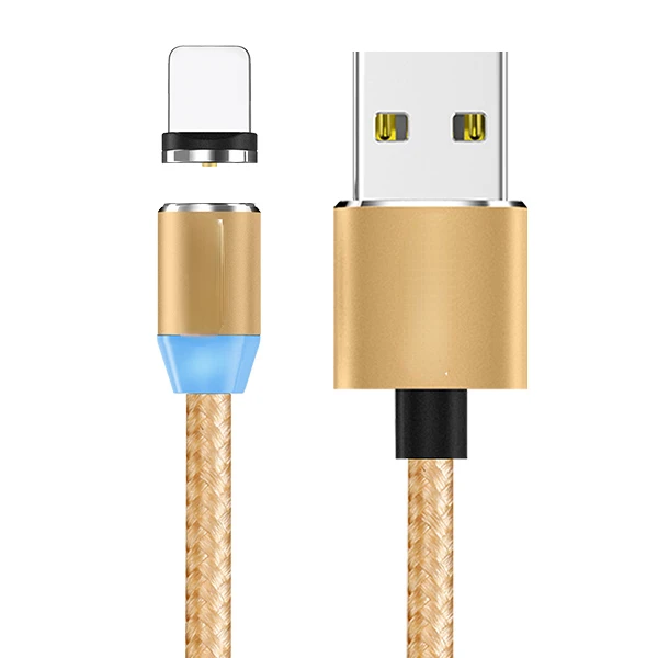 

Free shipping for iPhone Xs Max AM23 1M LED Cable & Micro USB Cable & USB Type C Cable Nylon Braided Type-C Magnet Charger Cabl