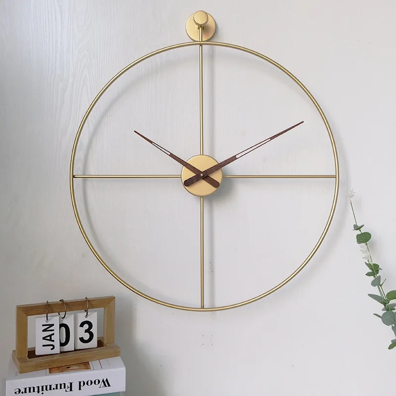 Simple Creative Wall Clock Modern Design Spanish Style Home Living Room Decoration Mute Large Decor Watchs Crafts | Дом и сад