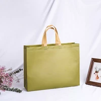 2022hot simple design foldable non woven fabric foldable shopping bag reusable tote pouch women travel storage handbag bag diy