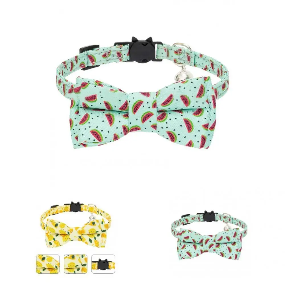 

Burrs-free Pet Supplies Classic Fruit Pattern Bow Tie Collars for Outdoor