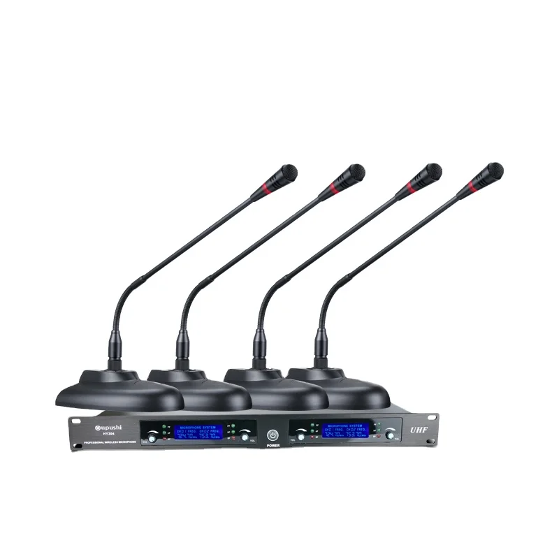 

Система конференц-связи uhf gooseneck mics 4-канальный настольный микрофон