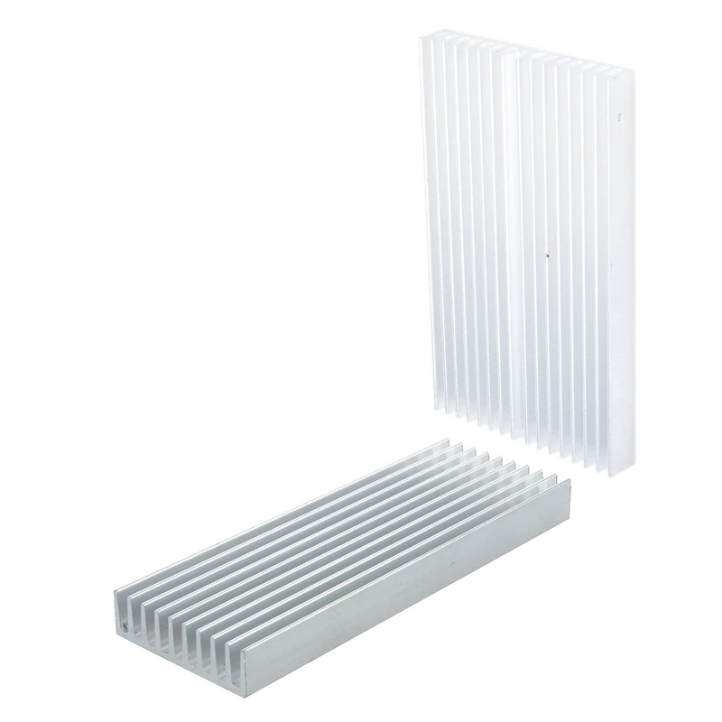 2 Pcs Accessories: 1 Pcs Heat Sink Aluminum IC MOSFET SCR Component & 1 Pcs Aluminum Cooler Radiator Heat Sink Heatsink