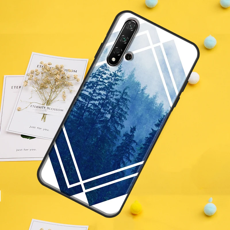 Фото Чехол Forest Geometry Wood Nature для Huawei Nova Y70 Y91 Y90 Y60 Y72 Y61 9 10 SE 12i 12s 11i 5T P60 Pro P20 P30 P40 Lite №4