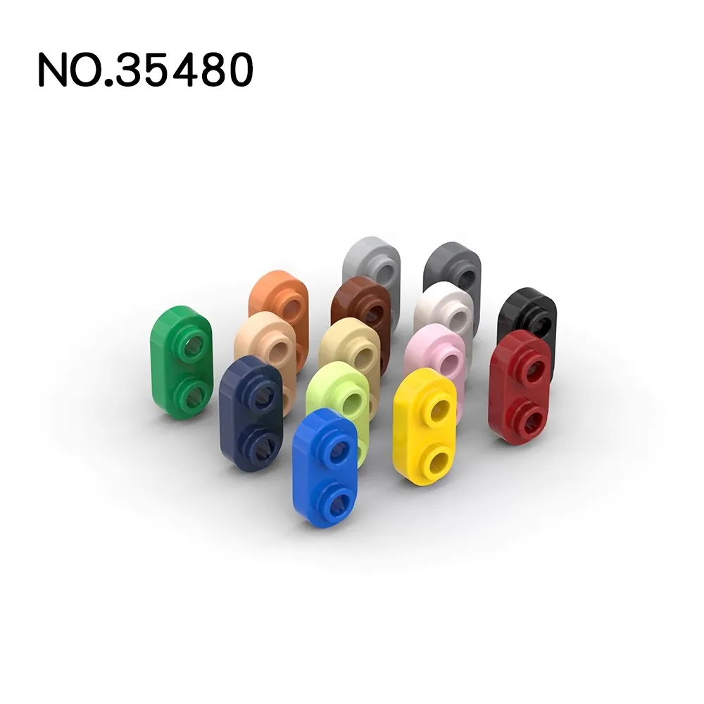 200 шт. MOC Brick Parts 35480 piastra rotonda 1x2 con borchie aperte совместимый строительный блок particelle fai da te