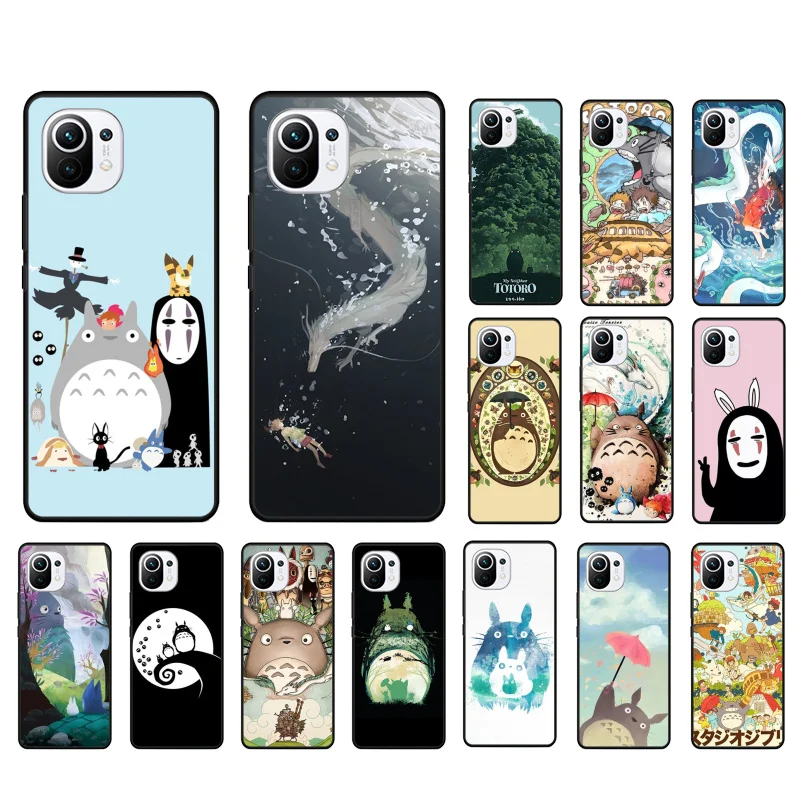 

Cute Totoro Ghibli Miyazaki Anime Phone Case for Xiaomi 12 Mi 10T 11T 11 Pro 10 10T 11 lite 10pro 11Ultra Poco X3 Pro Poco F3 M3