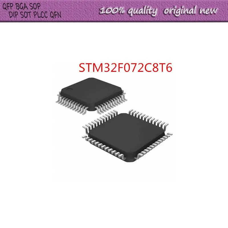 

Новинка, 1 шт./партия, STM32F072C8T6 STM32 STM32F STM32F072 STM32F072C STM32F072C8