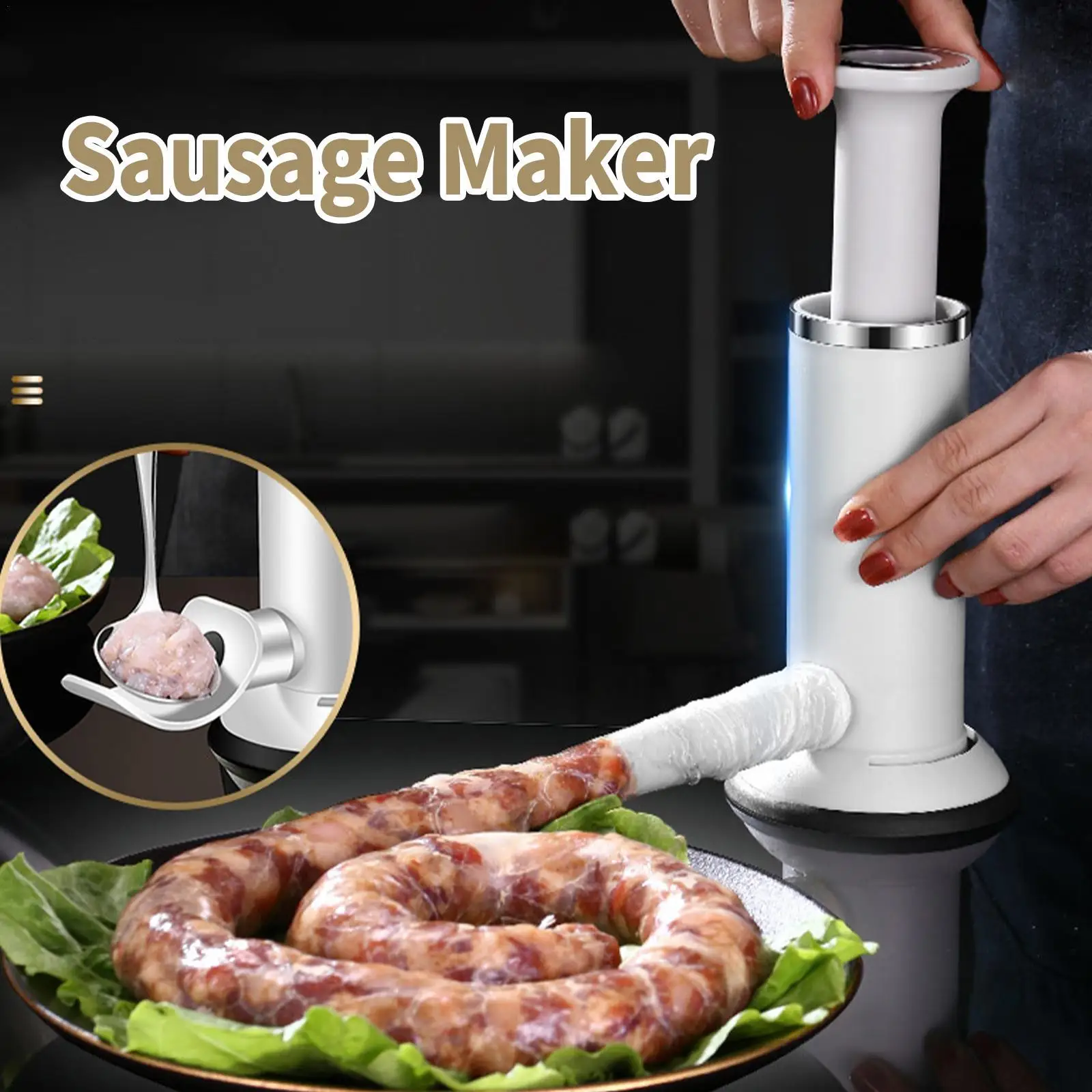 

Sausage Maker Meatball Maker Sausage Stuffer Homemade Sausage Tool Dual Use Sausage Meatball Tool Sausage Meatball Filler