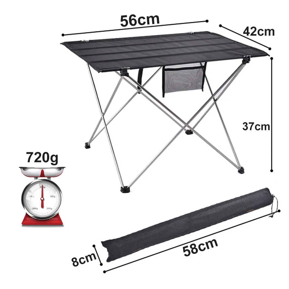 

Camping Table Portable Foldable Desk Furniture Computer Bed Ultralight Aluminium Outdoor Hiking Climbing Picnic Folding Tables