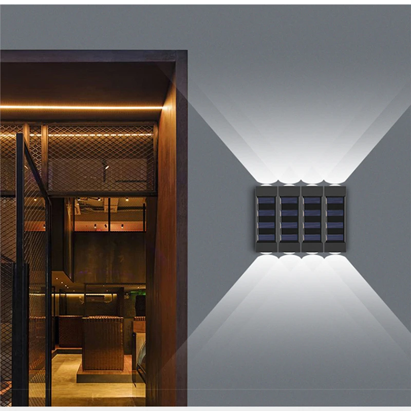 Уличная Светодиодная лампа на солнечной батарее водонепроницаемый садовый