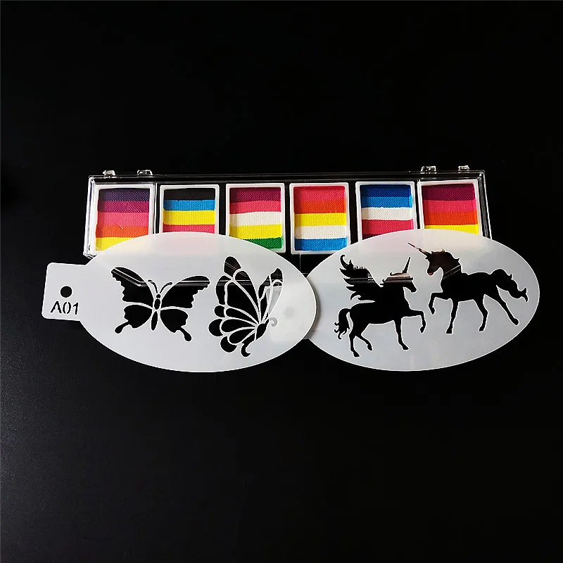 Пластиковый трафарет для рисования на Хэллоуин тыква Бабочка единорог