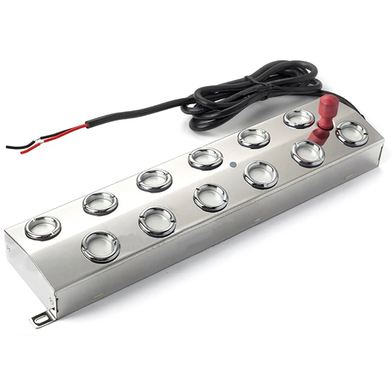 

12 Head Ultrasonic Mist Maker Fogger Stainless Steel Humidifier Hydroponics Nebulizer Water Fountain Pond Atomizer