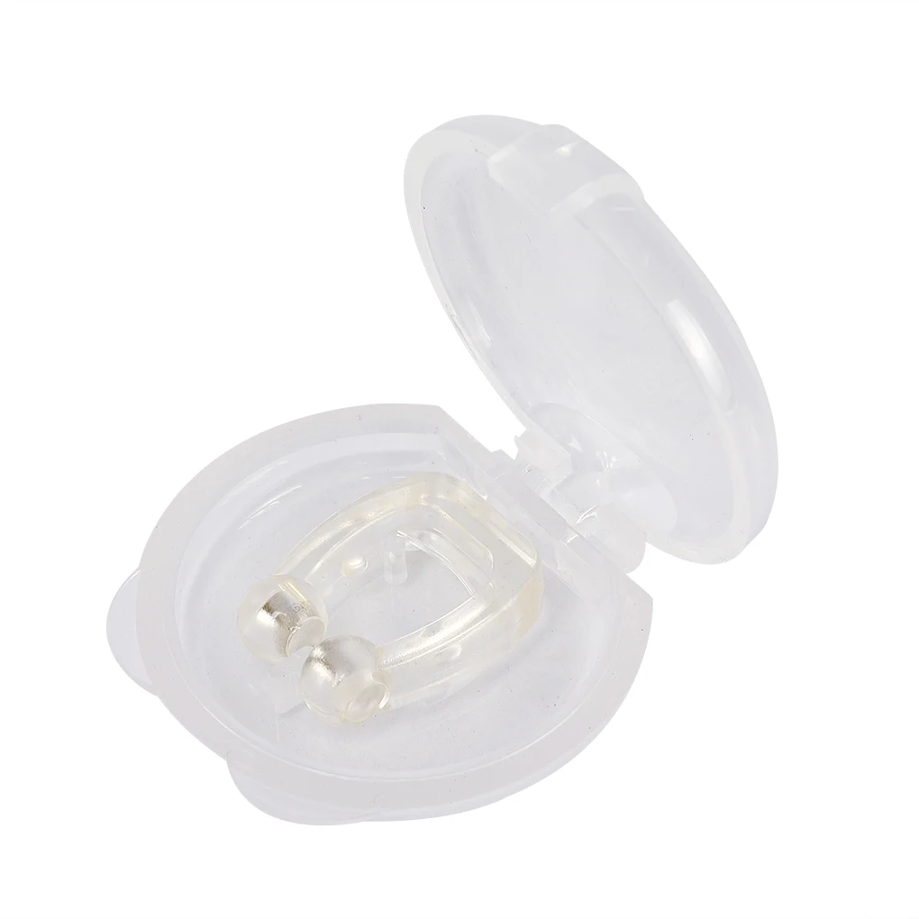 

1-5PC Silicone Nose Clip Magnetic Anti Snore Stopper Snoring Silent Sleep Aid Device Guard Night Anti Snoring Device Health Care
