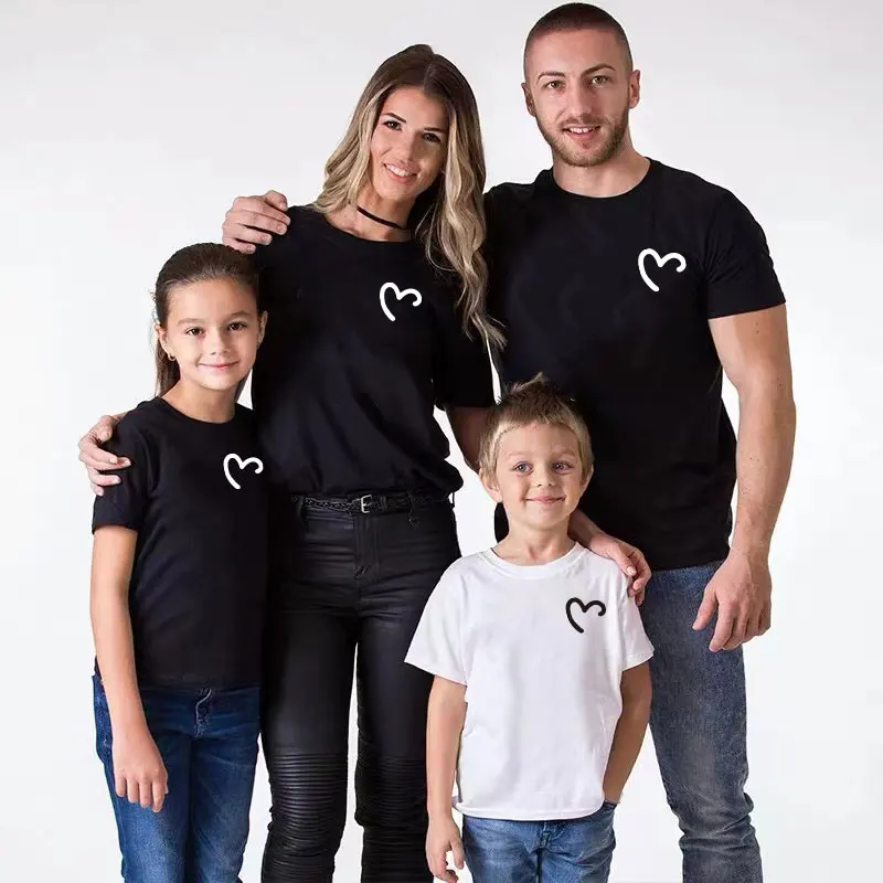 Одинаковые Семейные рубашки для детей старшего возраста младшего мам пап и