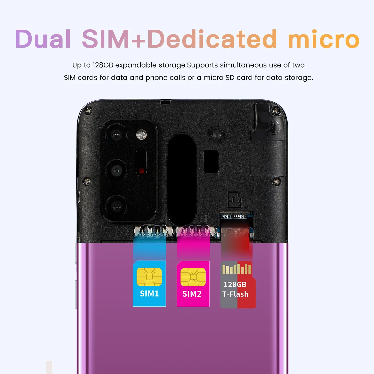 Смартфон Note30 Plus 6 1 дюйма 8 + 128 ГБ 13 24 Мп 10 ядер 4800 мАч Android 0 MTK6889 две SIM-карты сканер