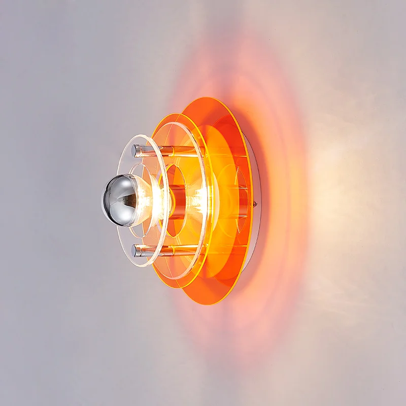 

Antique Bauhaus Wall Lighting Orange Green Red Colored Blue Brown Decorative Sconces Bedroom Living Room Atmosphere LED Lamps