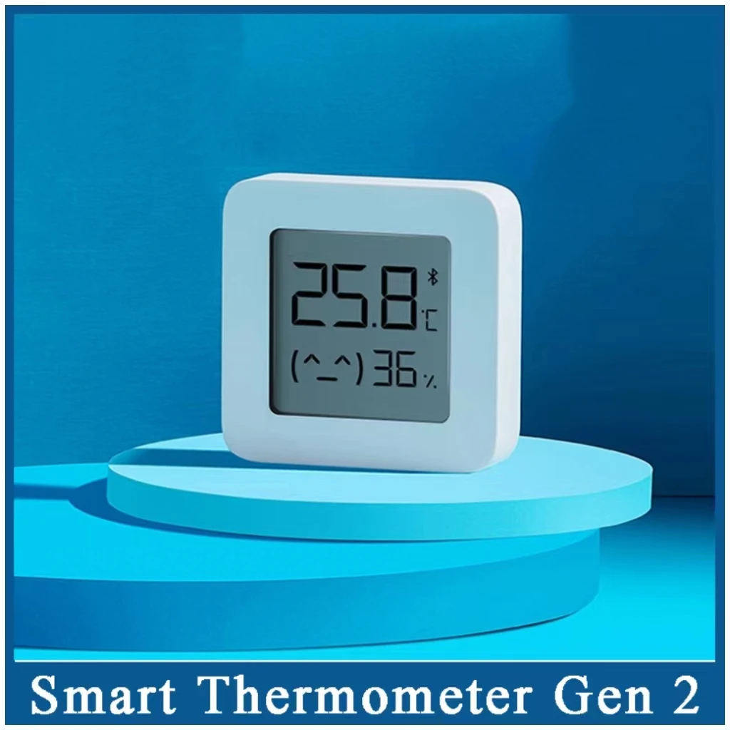 

Smart Thermometer Gen 2 Wireless Bluetooth Smart LED Digital Screen Hygrometer Temperature Humidity Sensor Work For Xiaomi APP