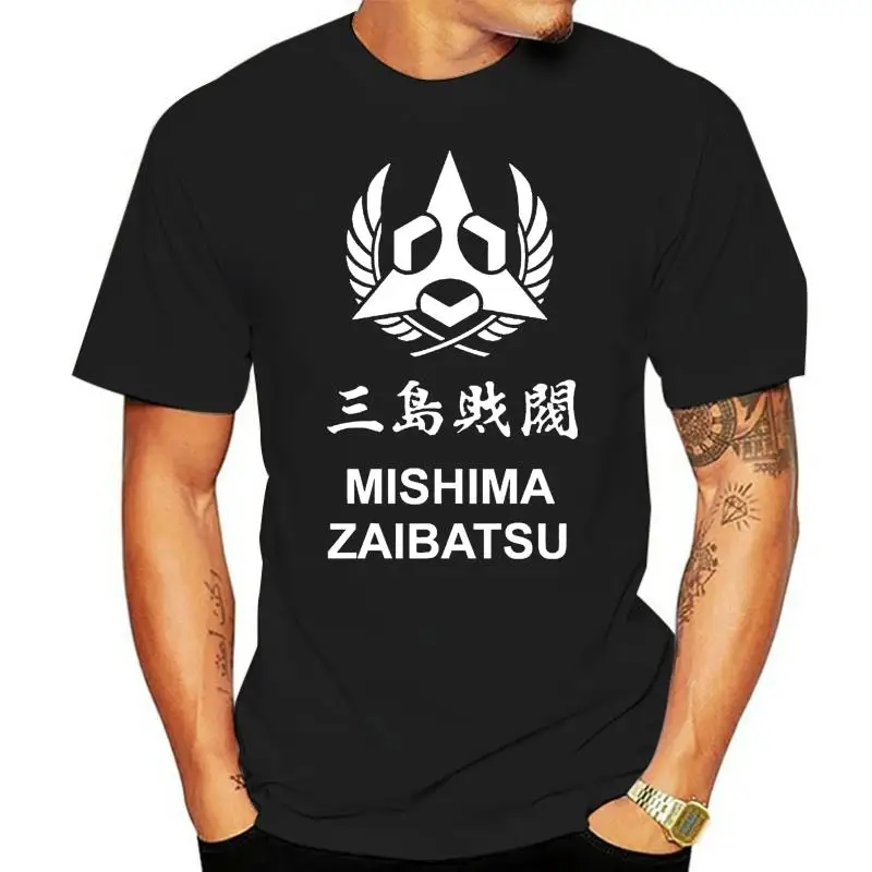 MISHIMA Zaibatsu Logo Tekken Mens T-Shirt Black Size S-M-L-XL-XXL