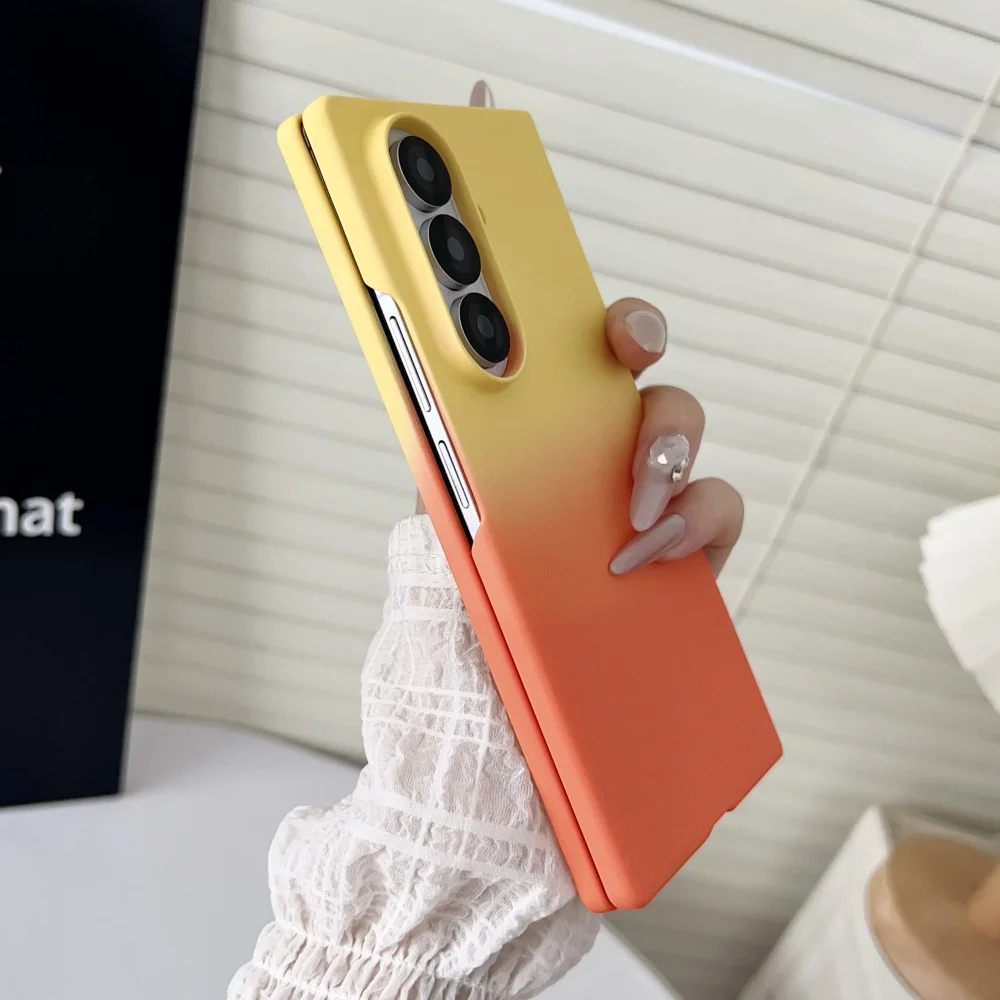 Фото Градиентный красочный ультратонкий жесткий чехол для ПК для Samsung Galaxy Z Fold7 6 5 4 3 5G противоударный защитный чехол для ZFold 7 6 5 №5