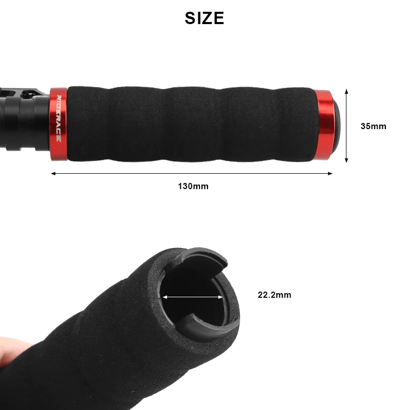 Sponge Bicycle Grips Mountain Bike Handlebar Grip Ultraight Soft Anti-skid Shock-absorbing For Scooter Cycling MTB Handle bar images - 6