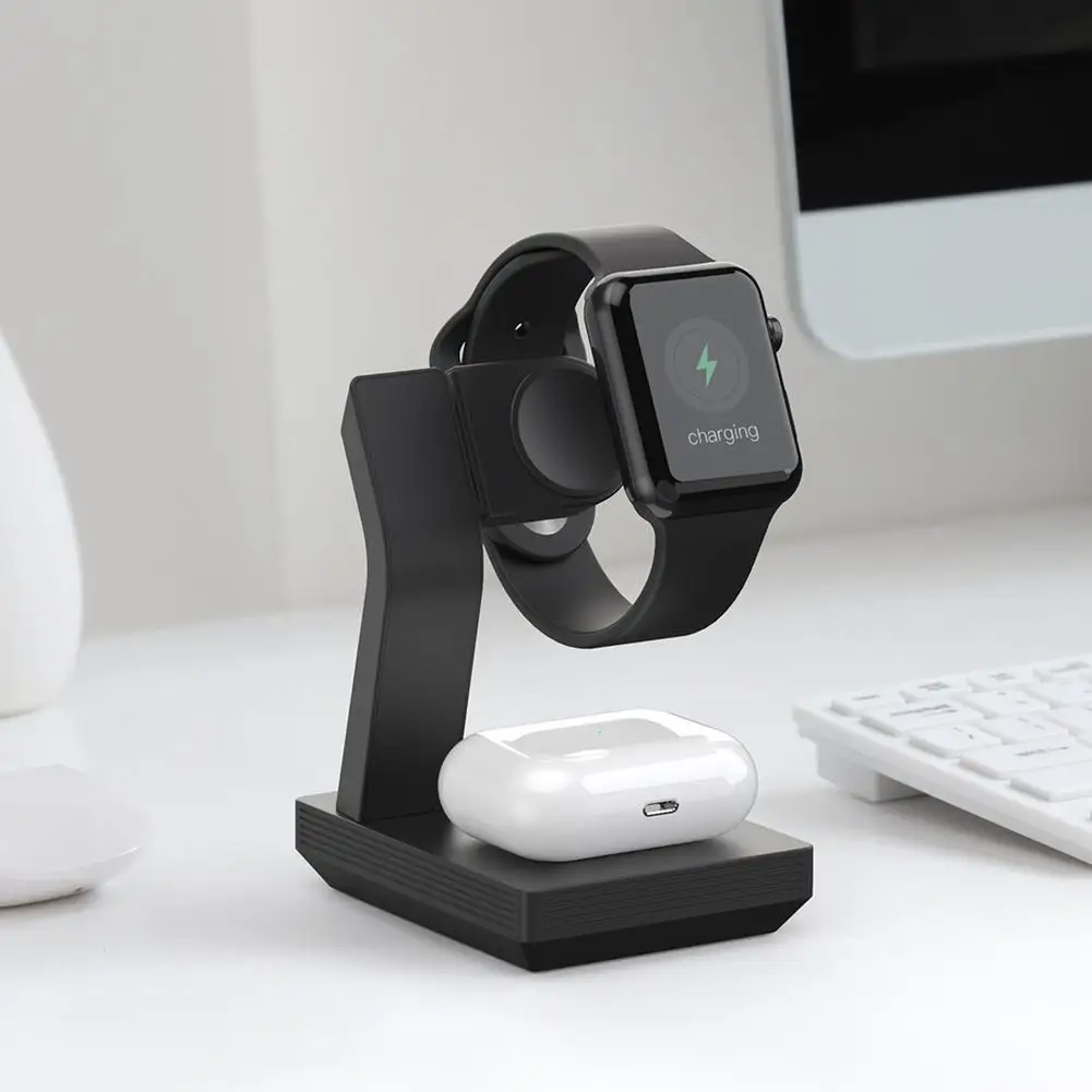 

Беспроводное зарядное устройство 3-в-1, док-станция для Iphone Iwatch, совместимая с Bluetooth-наушниками Iphone Iwatch 6/5/4/3/2