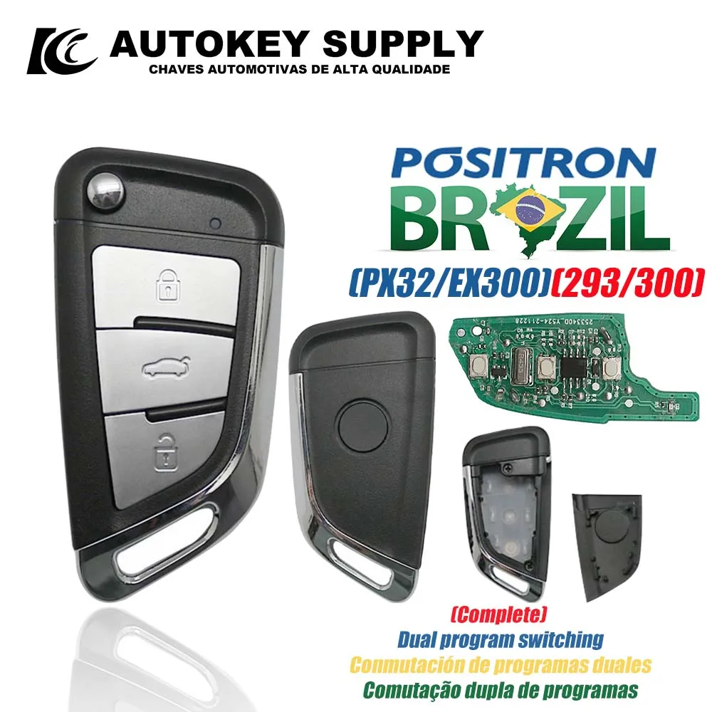 Autokeysupply AKBPCP169AT KD29 Двойная программа (29/3300) Охранная сигнализация 3-кнопочное