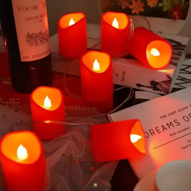 

Светодиодная гирлянда, лампа в виде свечи, Свадебная сцена, декоративная лампа