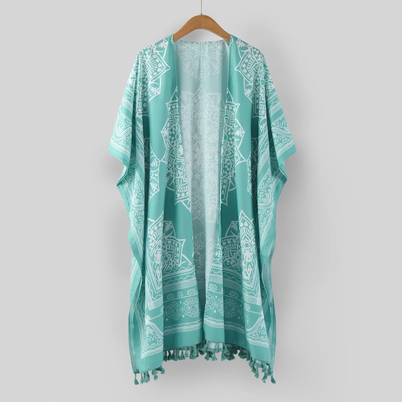 

Женский офисный кардиган на пуговицах, длинный кардиган с цветочным принтом, одежда для работы