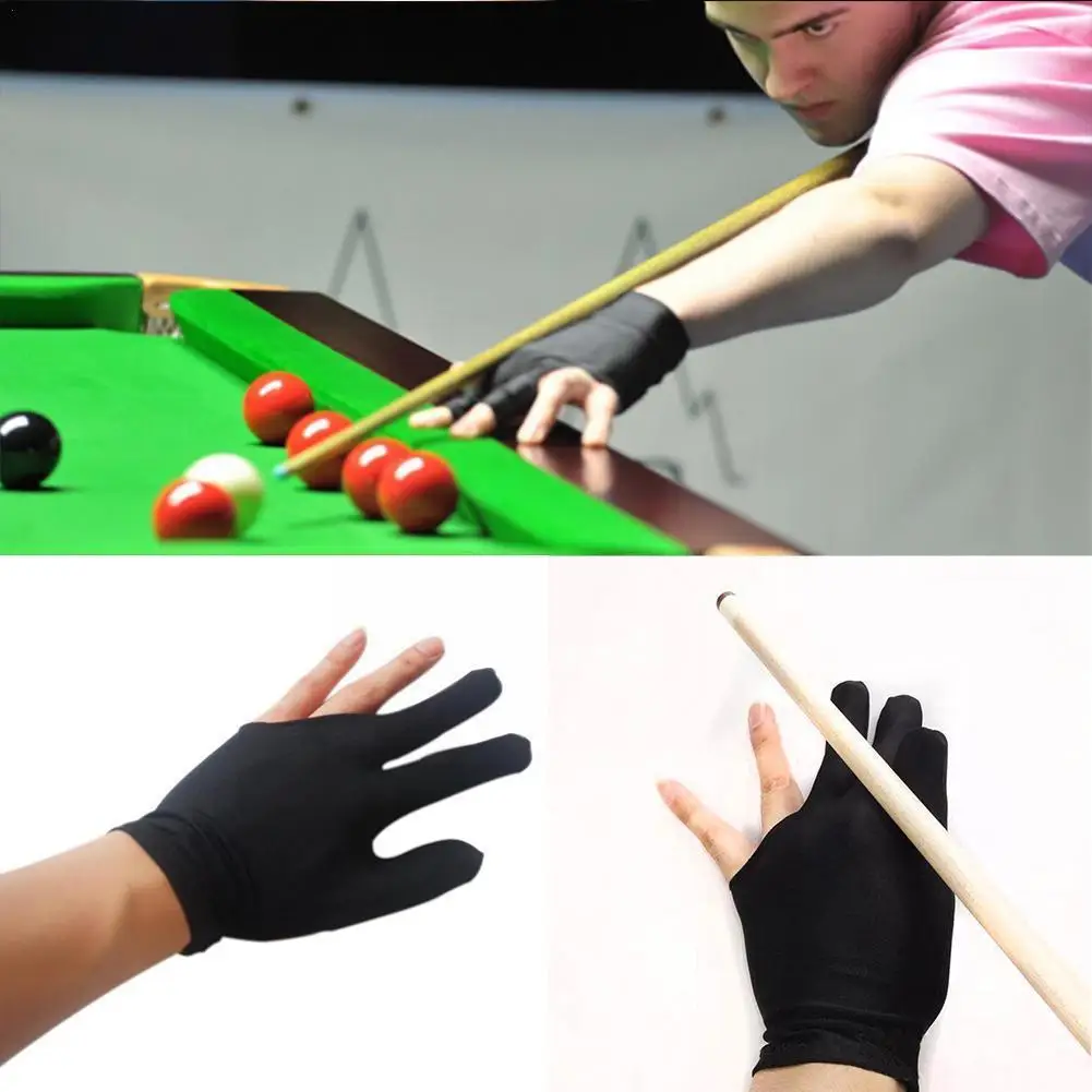 

1 Pcs 3 Finger Gloves Billiard Gloves Professional Gloves Durable Accessories Billiards Sweat Spandex Billiard Absorption L3x8