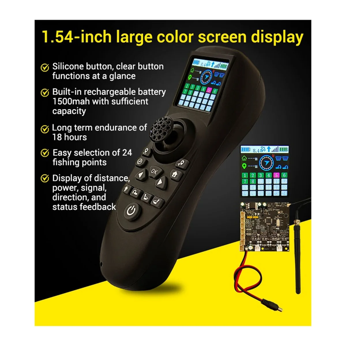 TXG4 1 54-дюймовый цветной экран одноручный пульт дистанционного управления плата