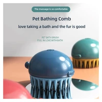 dog bath brush premium cat shampoo brush soothing massage pet rubber comb soft silicone grooming tool suitable for puppy kitty