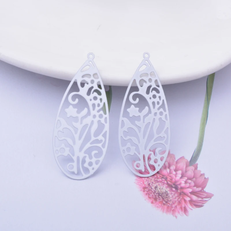 6 шт латунные круглые серьги-подвески |