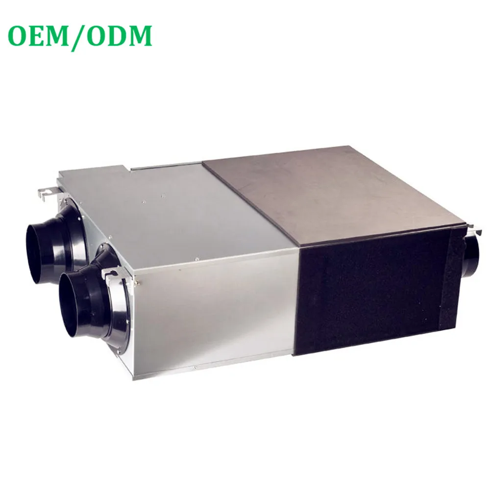 

Energy efficient air to air ventilation system with heat recovery