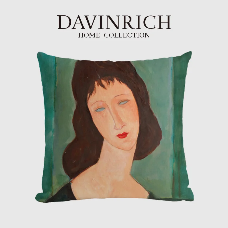 

DAVINRICH The Renaissance Series Cushion Covers Vintage European Style Cozy Throw Pillow Case Luxury Cojines 55x55 Free Shipping