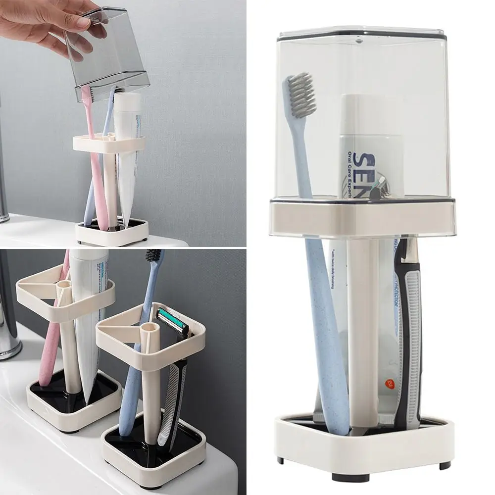 

Новый Пылезащитный портативный органайзер для ванной комнаты, коробка для хранения, стеллаж для хранения