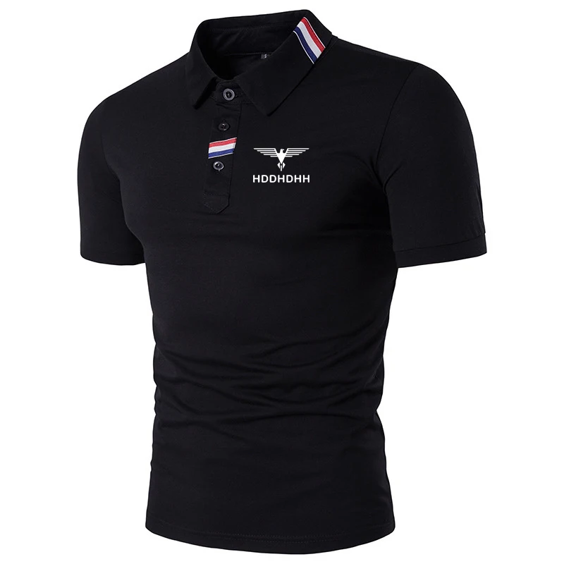 

New Short Sleeve T-Shirt Men's Lapel Summer Youth Korean Slim Polo Shirt Thin Trend