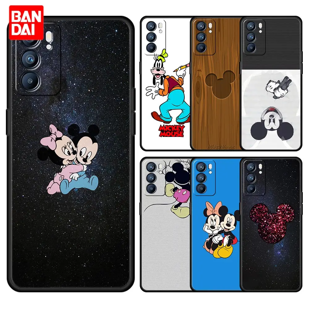 

Cover Case for Oppo A3s A5s A9 A15 A31 A52 A53 A54 A74 A93 A94 F19 Pro 4G Bag Capa Armor Phone Soft Mickey Minnie Friends