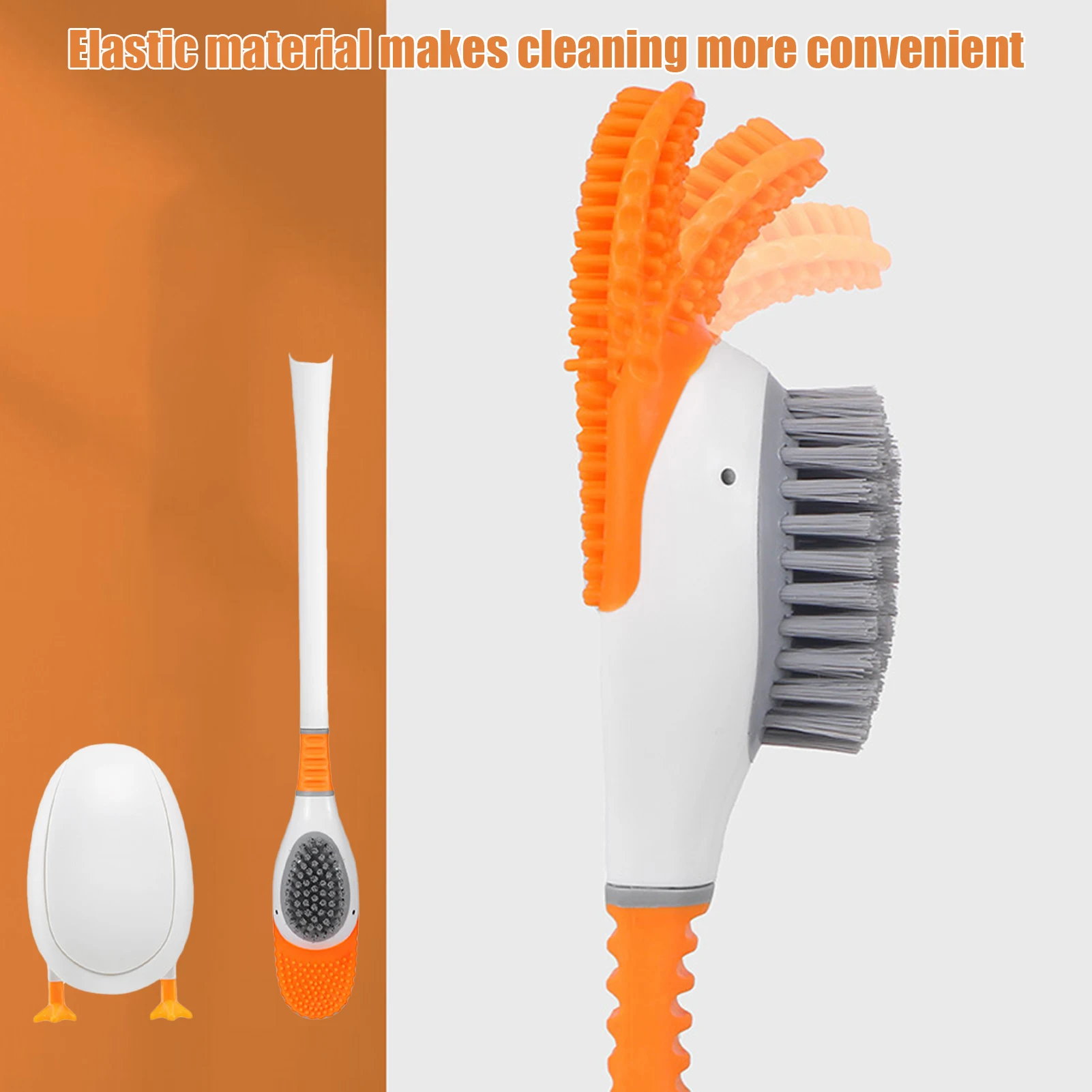 Настенная щетка для унитаза гибкая с держателем чистящая ванной комнаты удобный