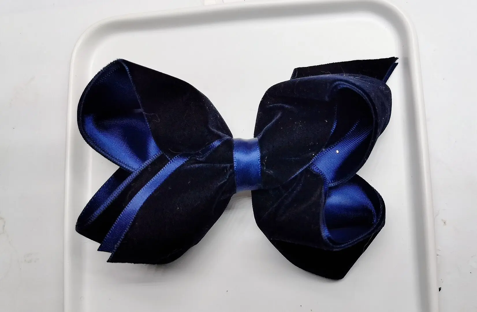 

4.5" Velvet Boutique bow clip ,girl Children Hair headwear 50pcs