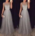 Женское кружевное длинное платье, вечернее платье макси для выпускного вечера, женское официальное однотонное красивое платье без рукавов, одежда