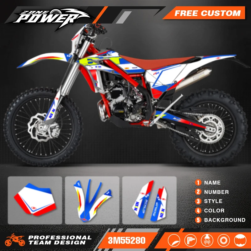 Фото Powerzone индивидуальные фоны, графические наклейки, наборы наклеек для Beta Xtrainer 150 200 250 300 400 450 2015 2016 2017 2018 2019 12 №1